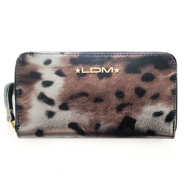 Large WALLET in lynx laminated leather