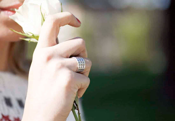 UNISEX RING IN SOLID 925 SILVER - PERSONALIZED ENGRAVING