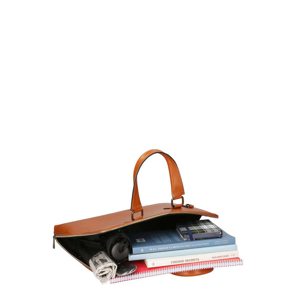 Women's Leather Briefcase Document Bag 37 x 27 x 7 Cm - 9033 