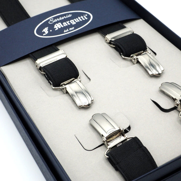 Elegant black thin braces