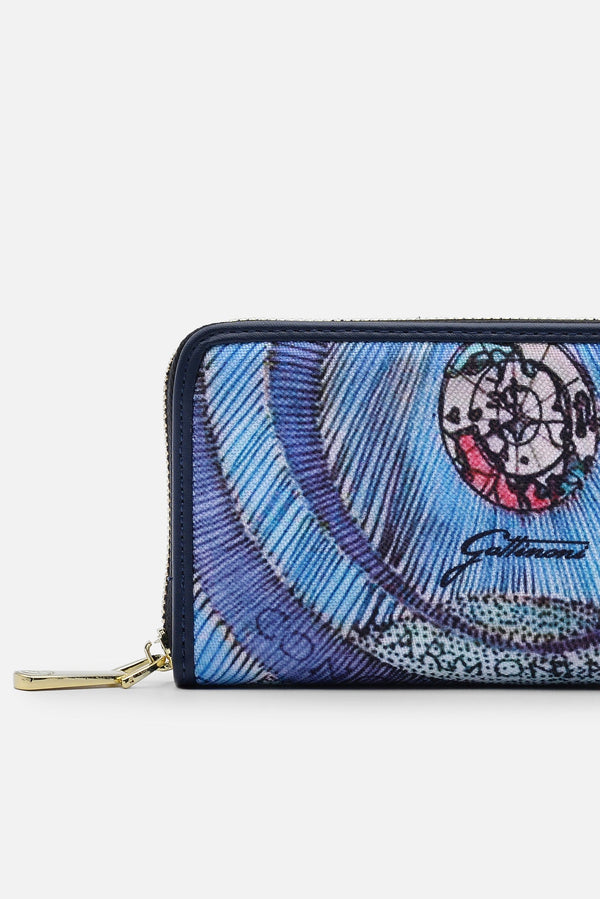 Portafoglio Zip Planetarium Aquamarine