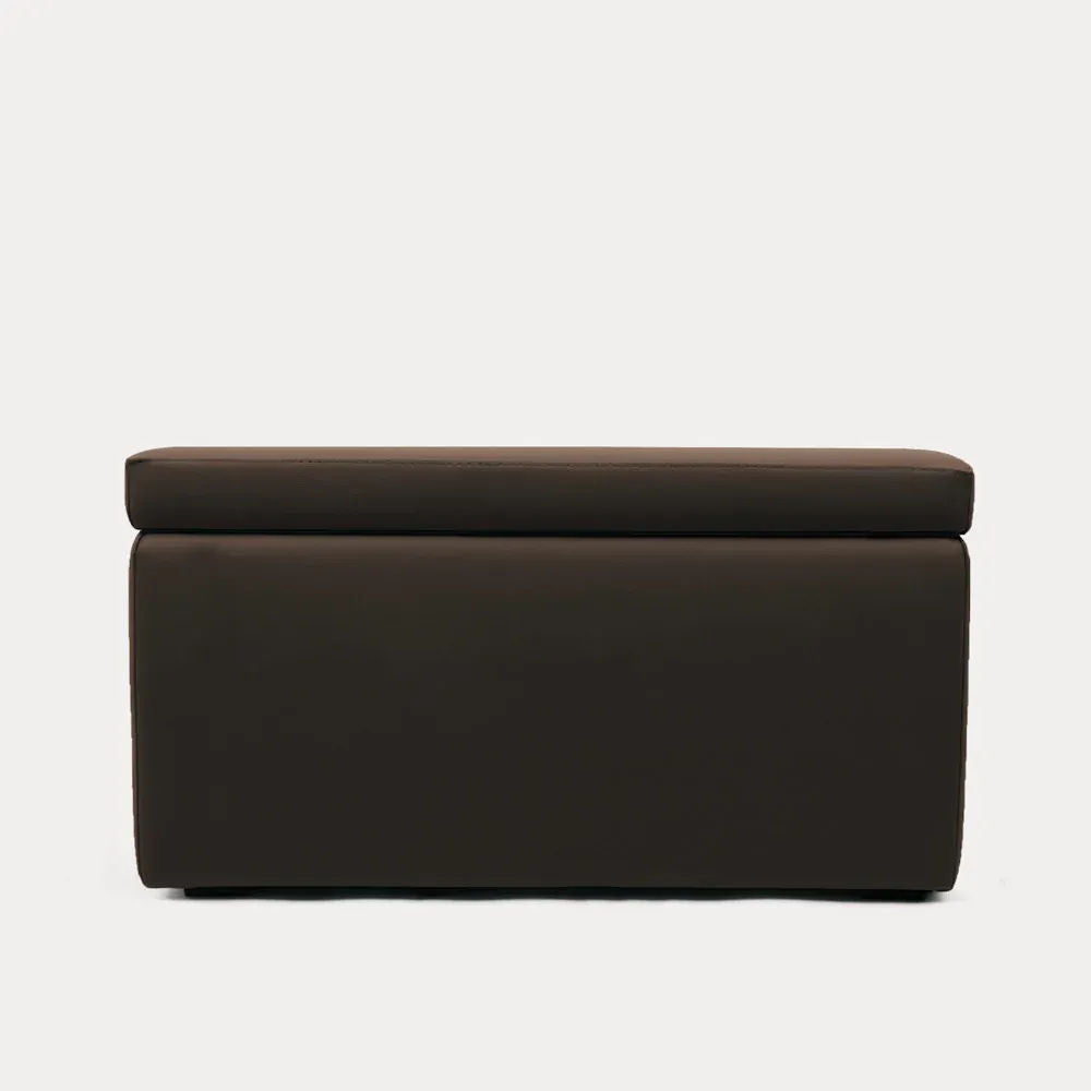 PANDORA 84 ECO SWING, Panca Pouf Contenitore Rettangolare in Ecopelle con Ruote 84x42 h42