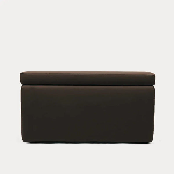 PANDORA 84 ECO SWING, Panca Pouf Contenitore Rettangolare in Ecopelle con Ruote 84x42 h42