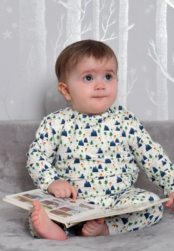 Two-piece bamboo pajamas - Alpina - Blue balloon
