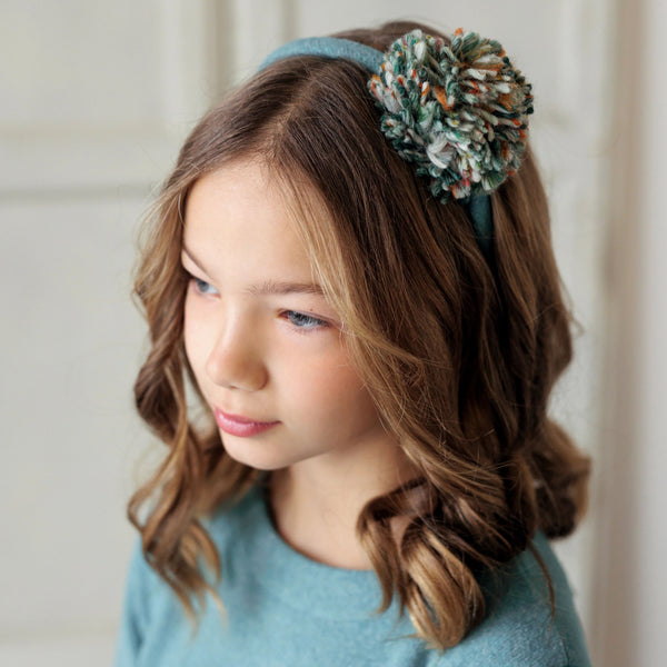 WOOL POMPOM HEADBAND