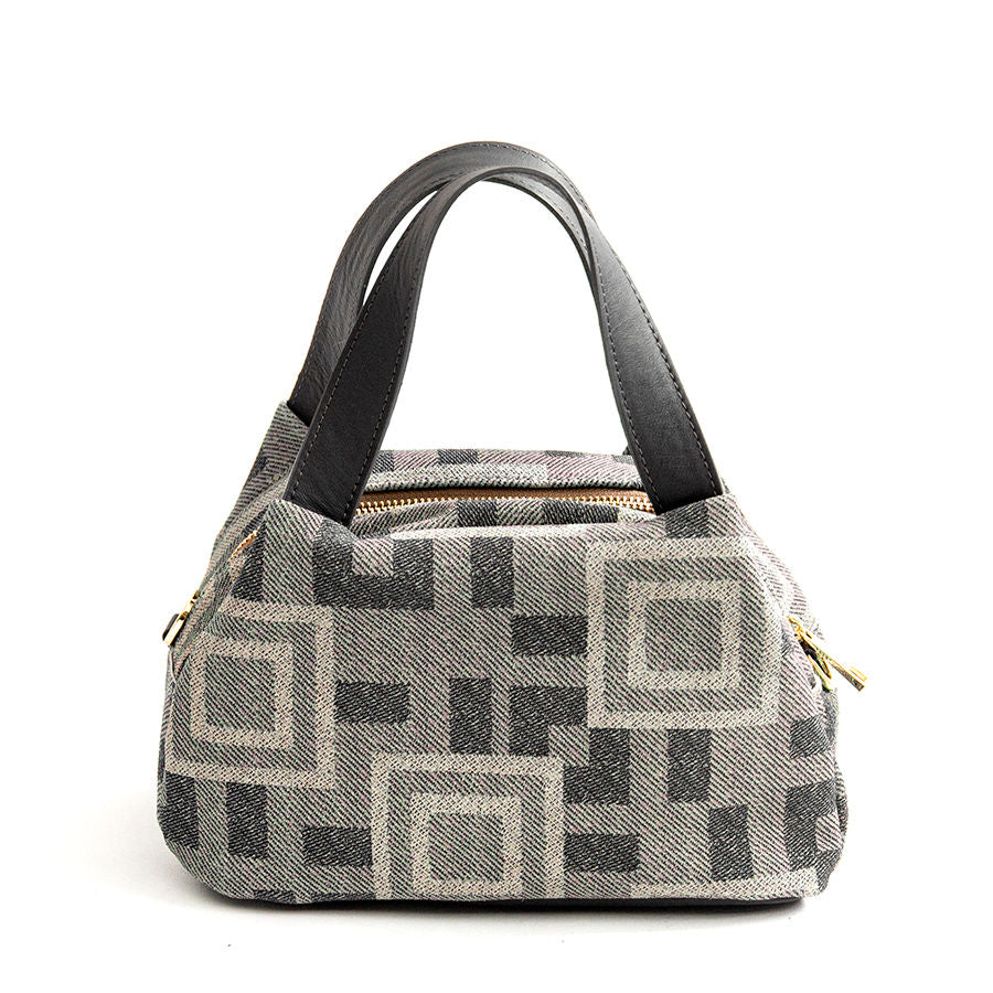 FANTASY - Bauletto in camoscio stampato taupe