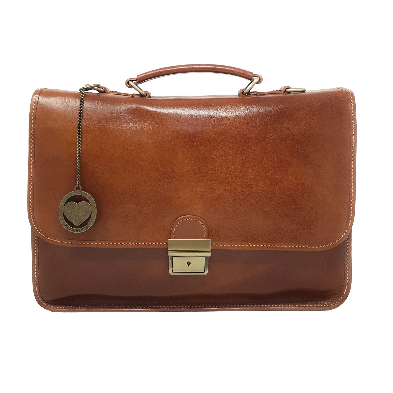 Men's Briefcase Leather Document Case Work Bag - 39x29x10 Cm - G224 