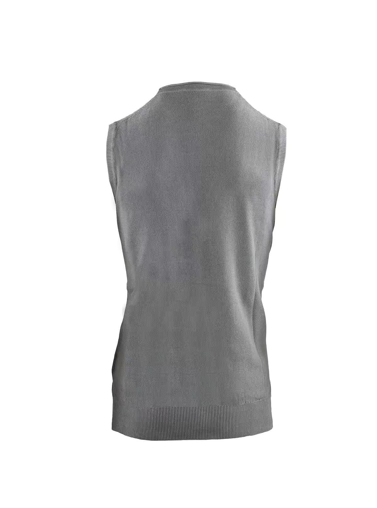 GILET CON BOTTONI A PUNTO CHICCO DI RISO