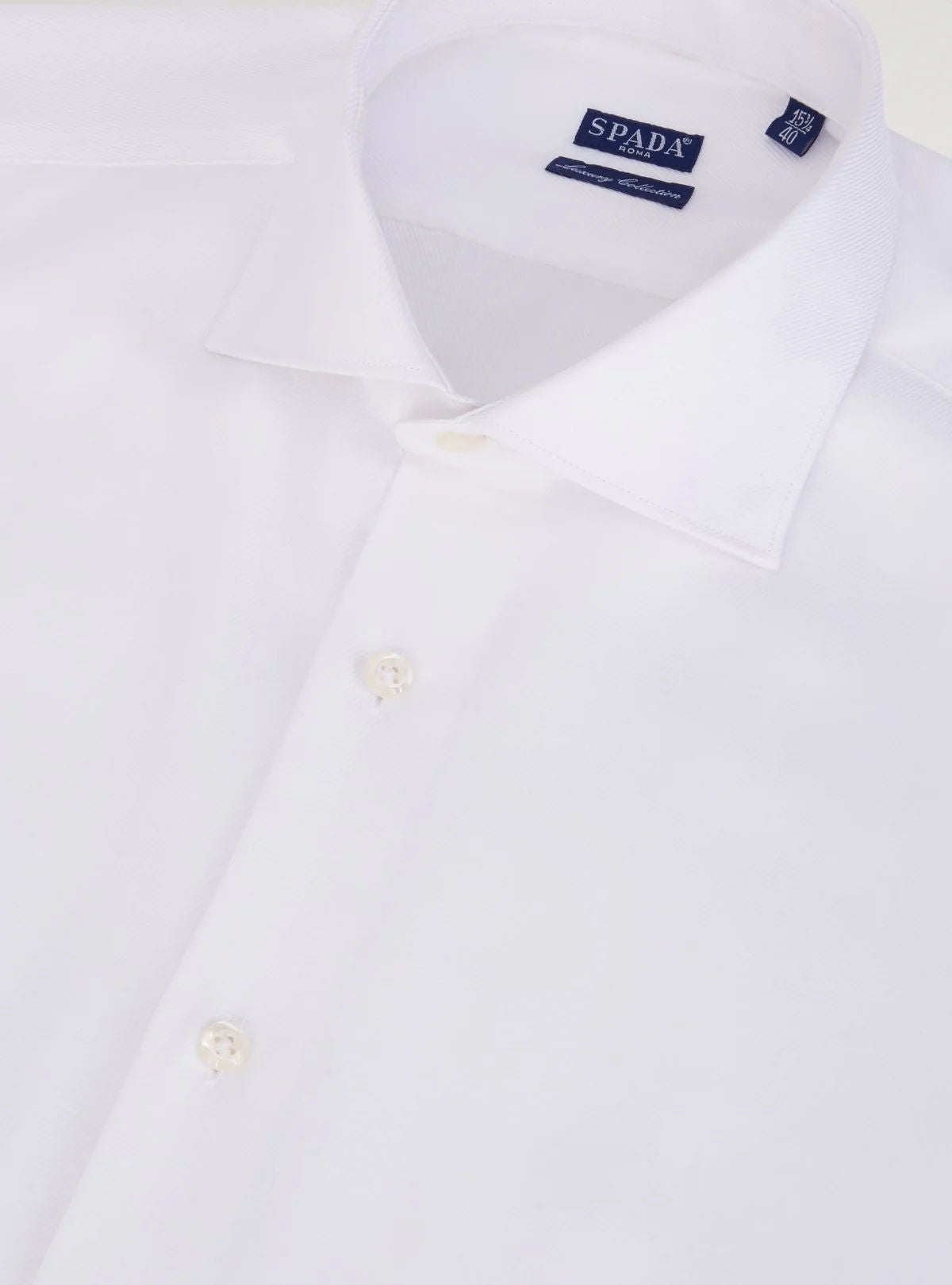 Camicia in cotone trama diagonale