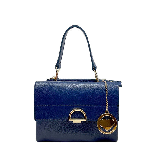 Small Clutch Bag Double Compartment Leather with Chain - K054 