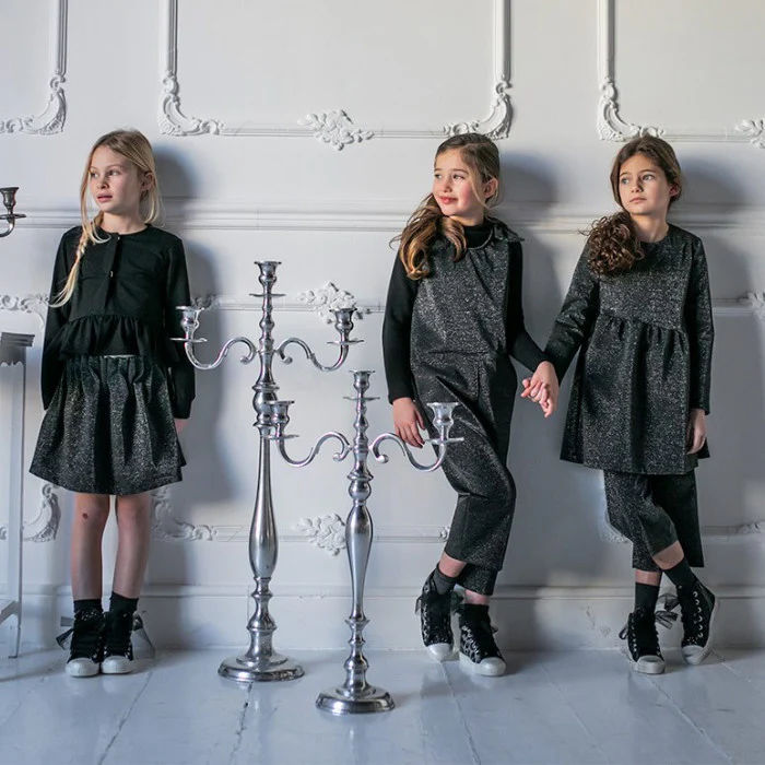 MILAN LUREX STITCH GATHERED SKIRT