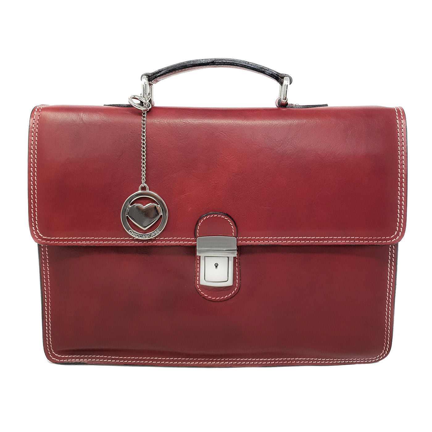 24 Hour Work Bag Men's Document Holder Leather Briefcase - 39x29x8 Cm - G904 