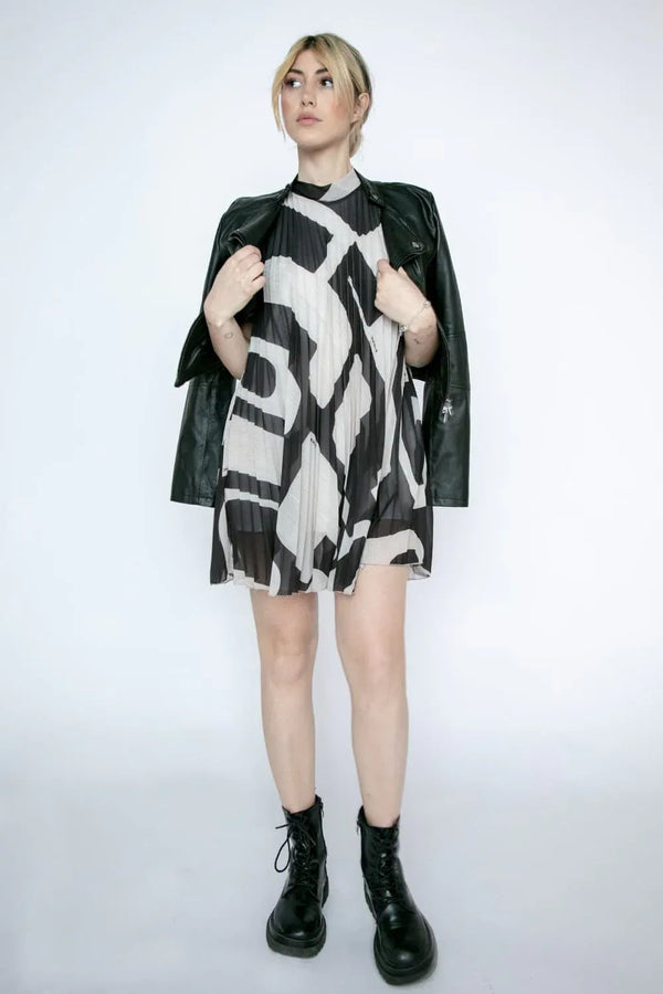 Short Pleated Dress