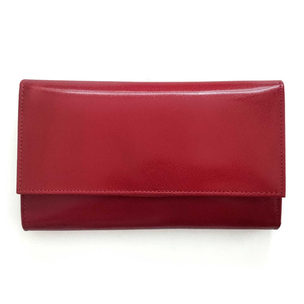 Large WALLET in ruby ​​patent leather