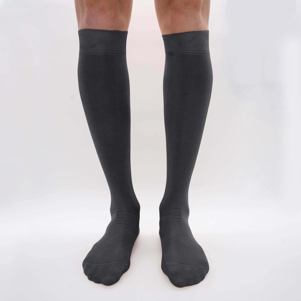Mulberry Silk Chiffon - Fine Knit Long Stocking