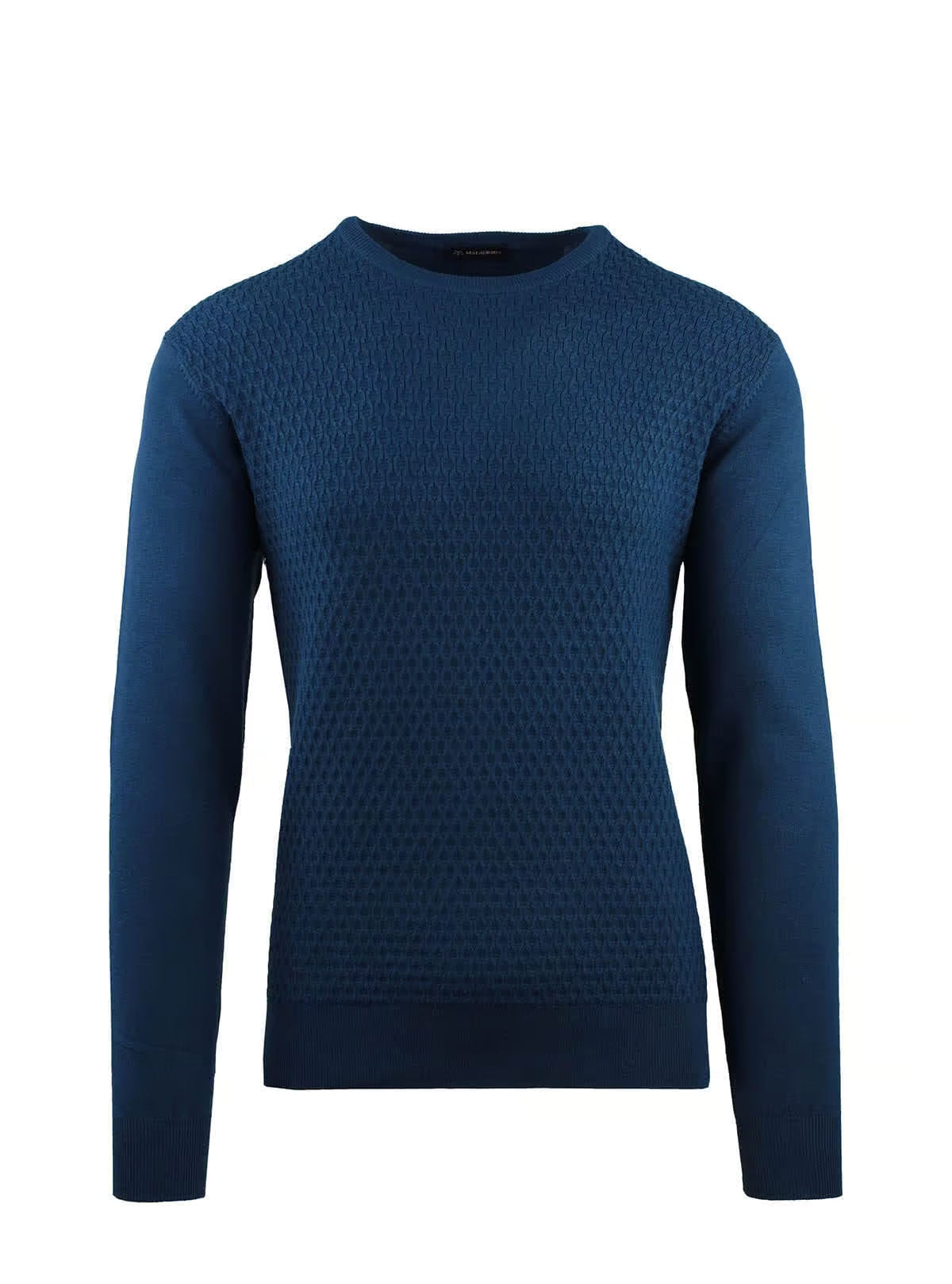 CREW NECK BRAIDED SWEATER
