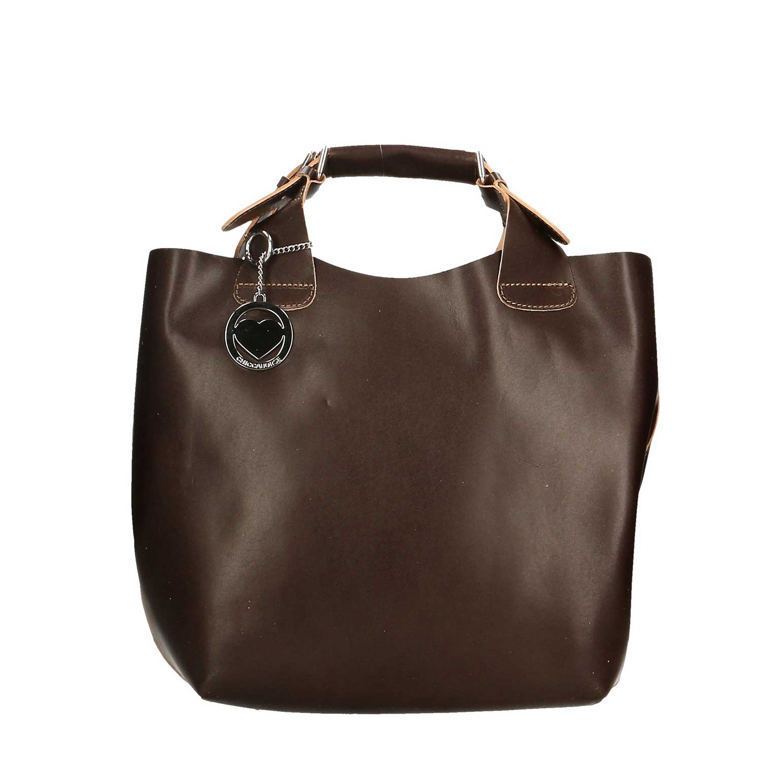 Large Leather Satchel Bag for Women - 44x30x13 cm - 9007 