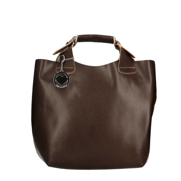 Large Leather Satchel Bag for Women - 44x30x13 cm - 9007 