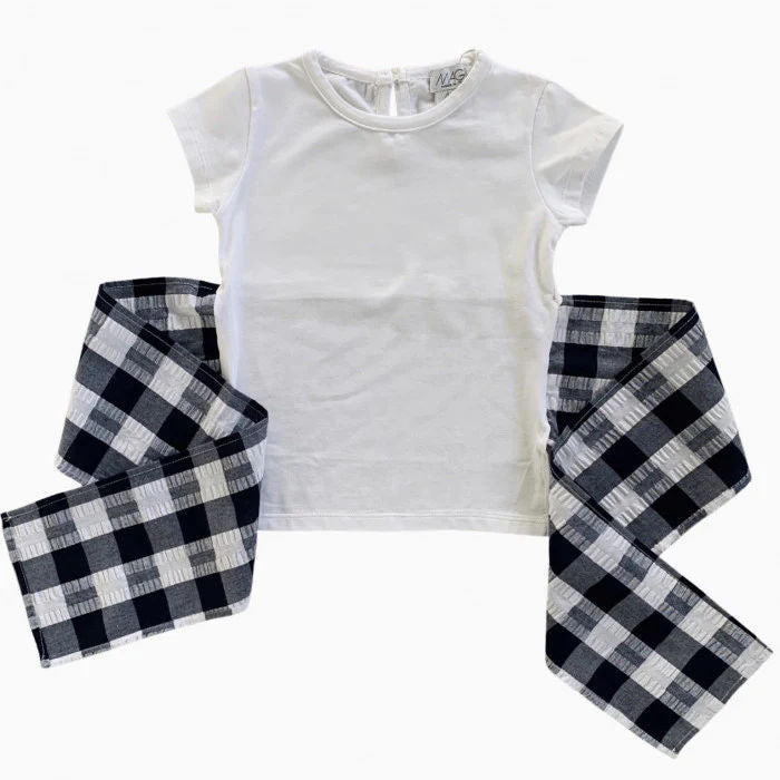 T-SHIRT FIOCCO SCHIENA VICHY