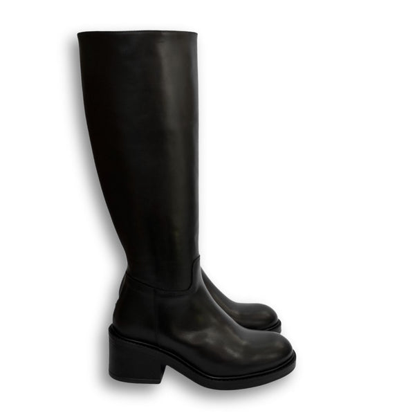 MastroDomenico Women's Handmade High Boots - Black 
