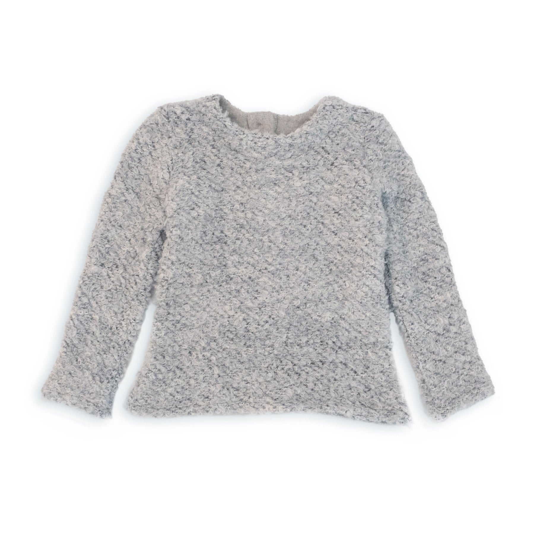 MAGLIA BOUCLE' GRIGIO
