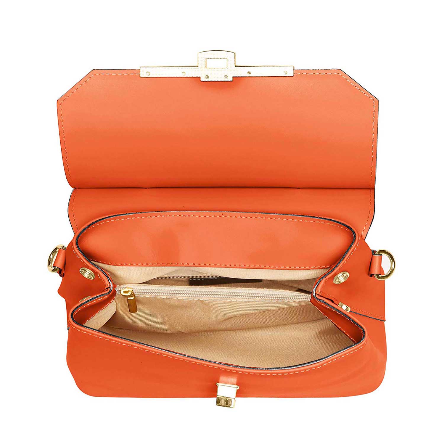 Borsa da Donna a Mano in Vera Pelle - 7708.