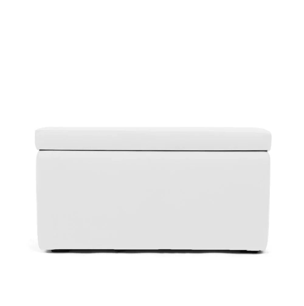 PANDORA 84 ECO SWING, Panca Pouf Contenitore Rettangolare in Ecopelle con Ruote 84x42 h42