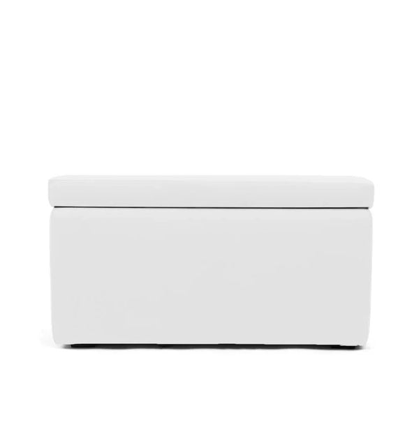 PANDORA 84 ECO SWING, Panca Pouf Contenitore Rettangolare in Ecopelle con Ruote 84x42 h42