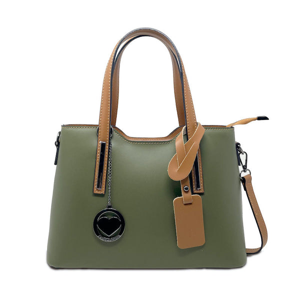 Women's Genuine Leather Dollar Bag - Assisi k041 