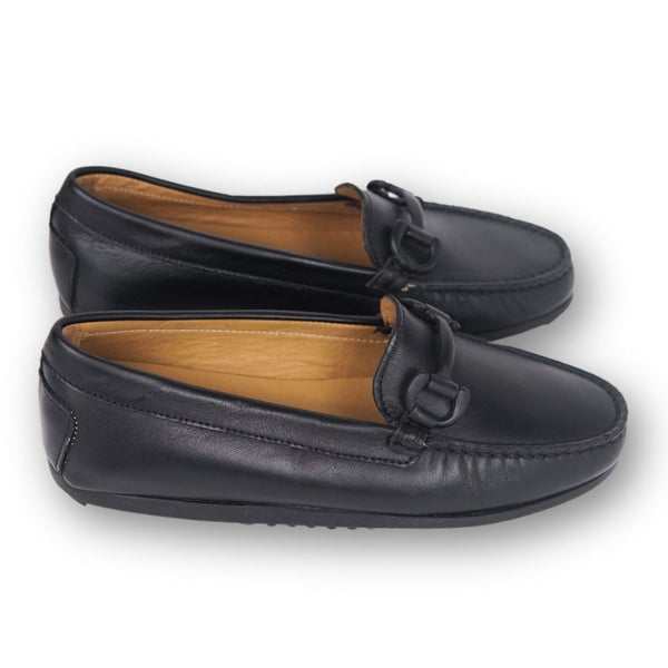 MastroDomenico Women's Handmade Moccasins - Black Pearl