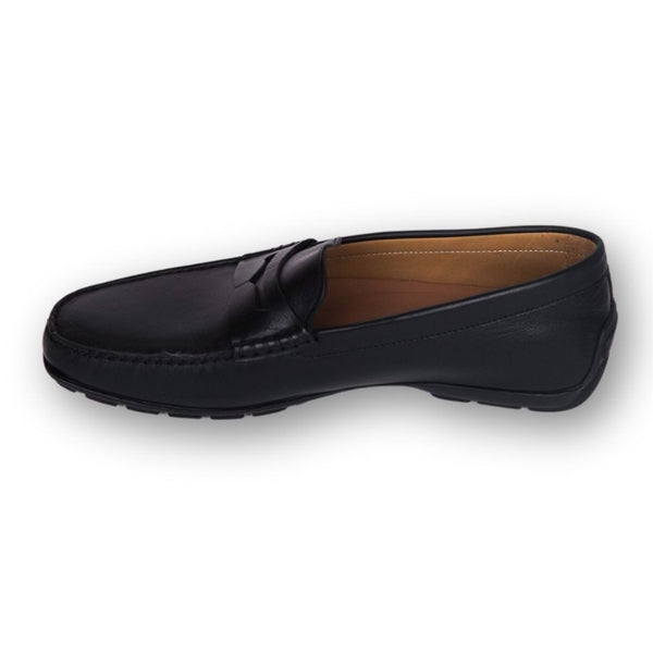MastroDomenico Women's Handmade Moccasins - Black Moissanite
