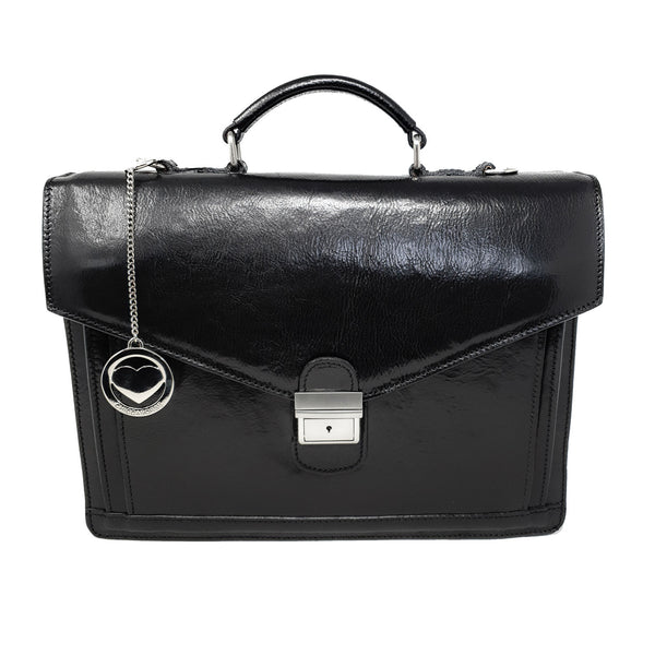 Borsa da lavoro Ventiquattrore Portadocumenti da Uomo Cartella in pelle - 39x28x9 Cm - G902