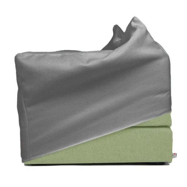 TOUF GREEN, Pouf Bed Green Base and Pouf Cover 70x63