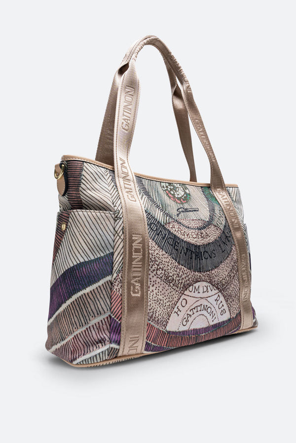 Shopping Bag Maya Planetarium Watercolor