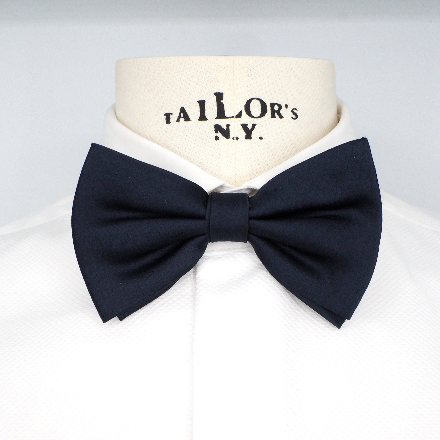 Elegant blue bow tie