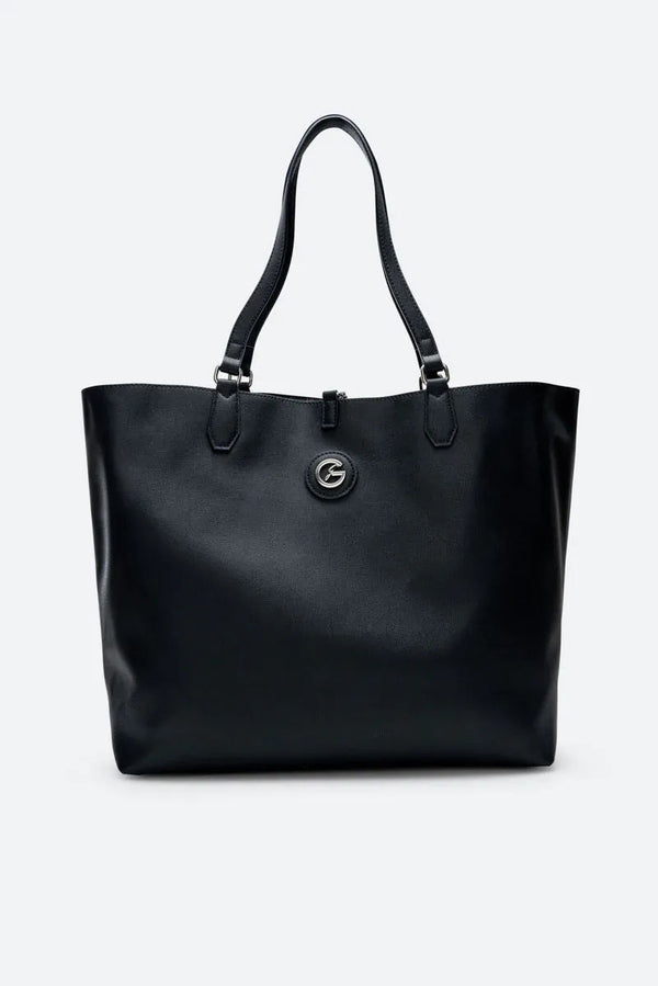 Teodosia Reversible Black shopping bag