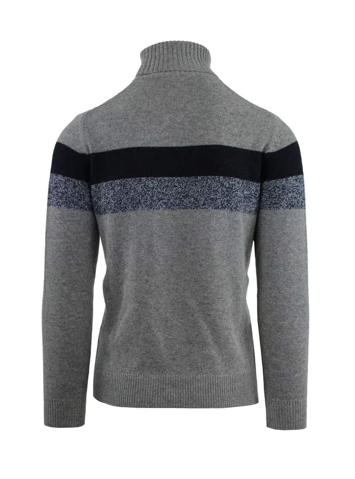 TURTLENECK WITH PLACED STRIPES
