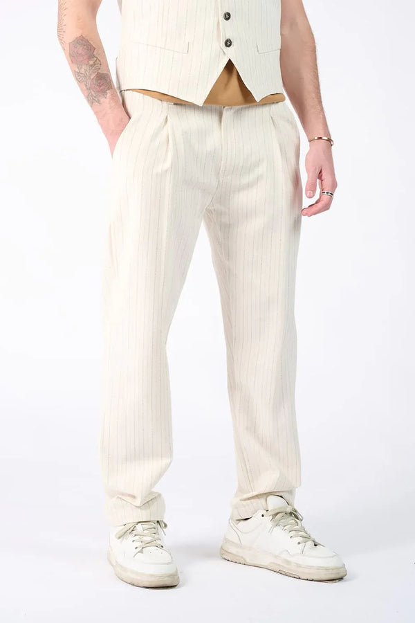Pinstriped Trousers