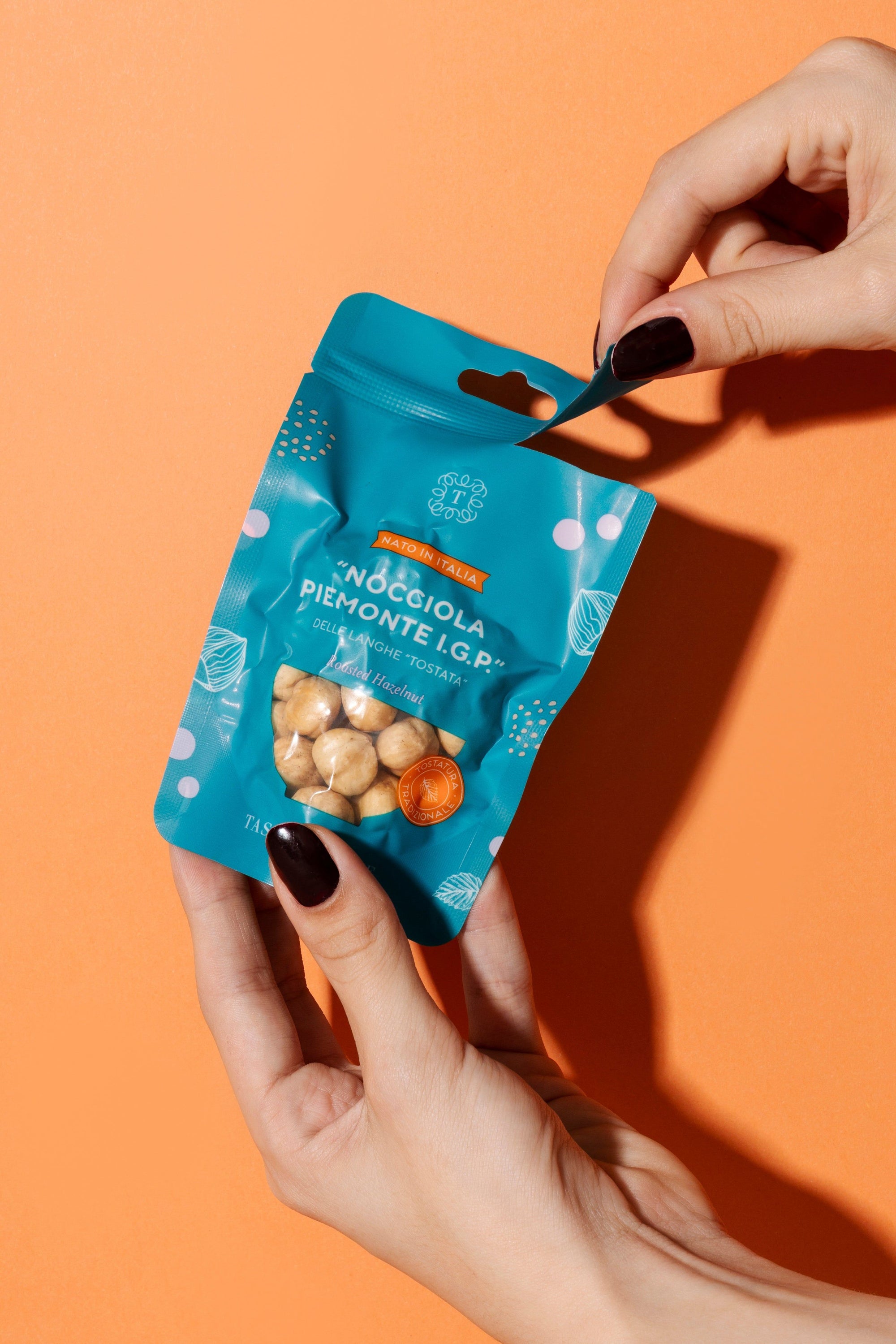 1 pack of Snack Hazelnut Piedmont IGP from Langhe "Tostata" (30g)