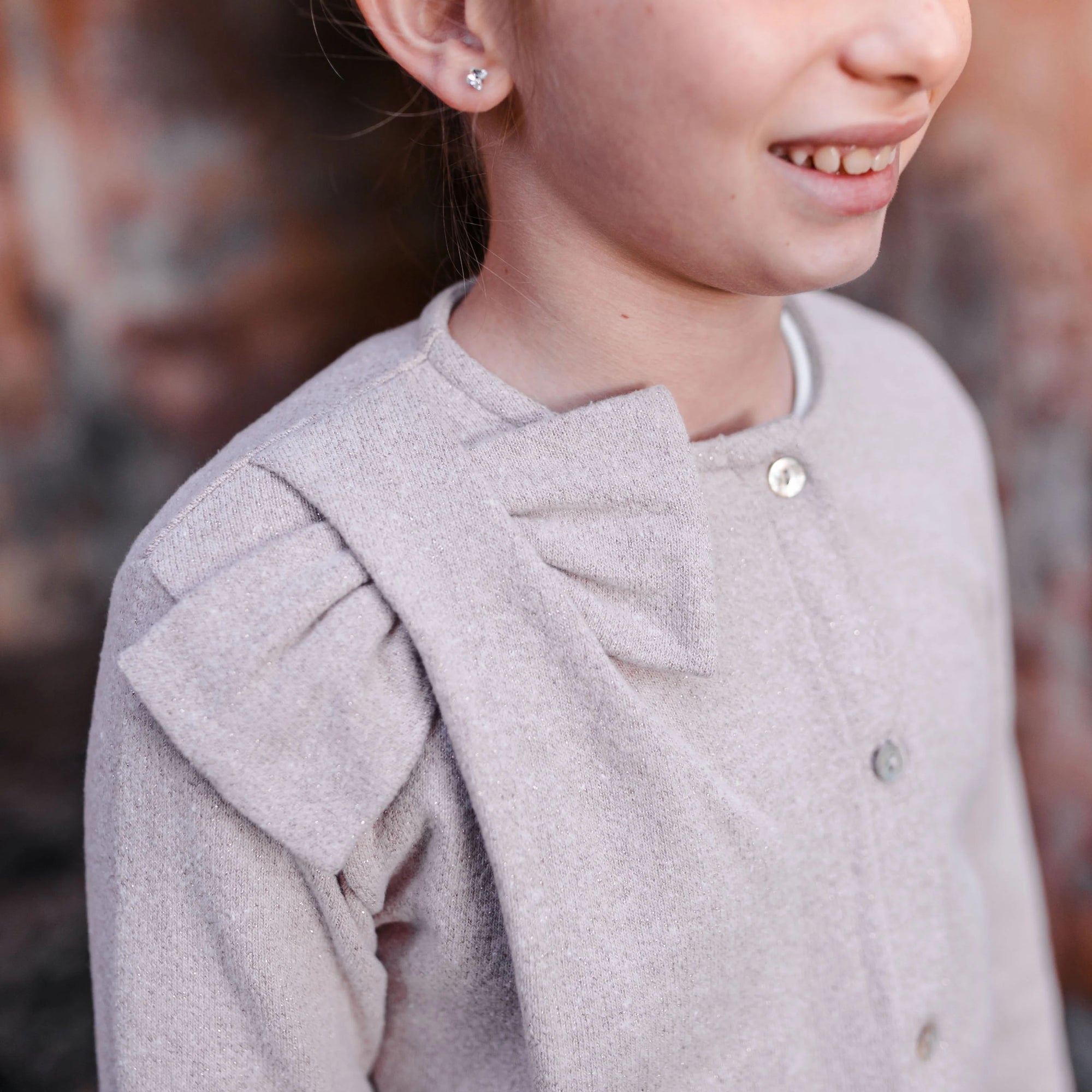 CARDIGAN DETTAGLIO FIOCCO SPALLA