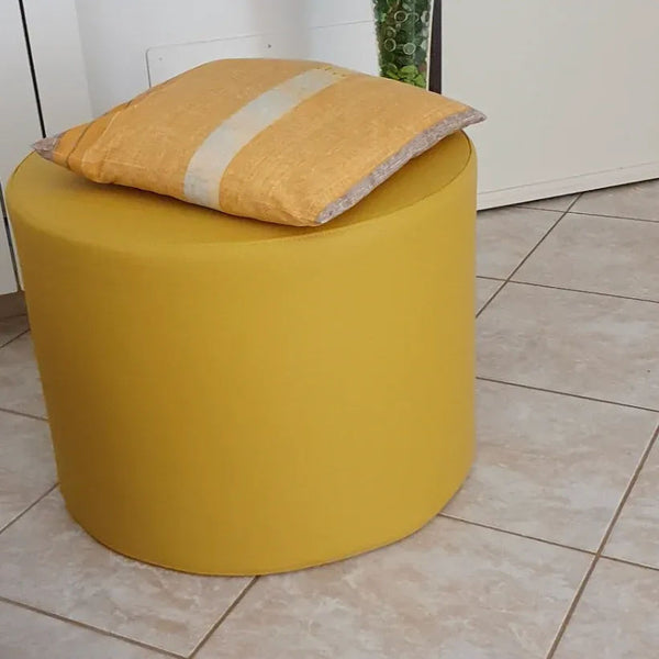 COVER CHILL ECO 55, Cylinder Pouf Cover in Eco-Leather 55x42