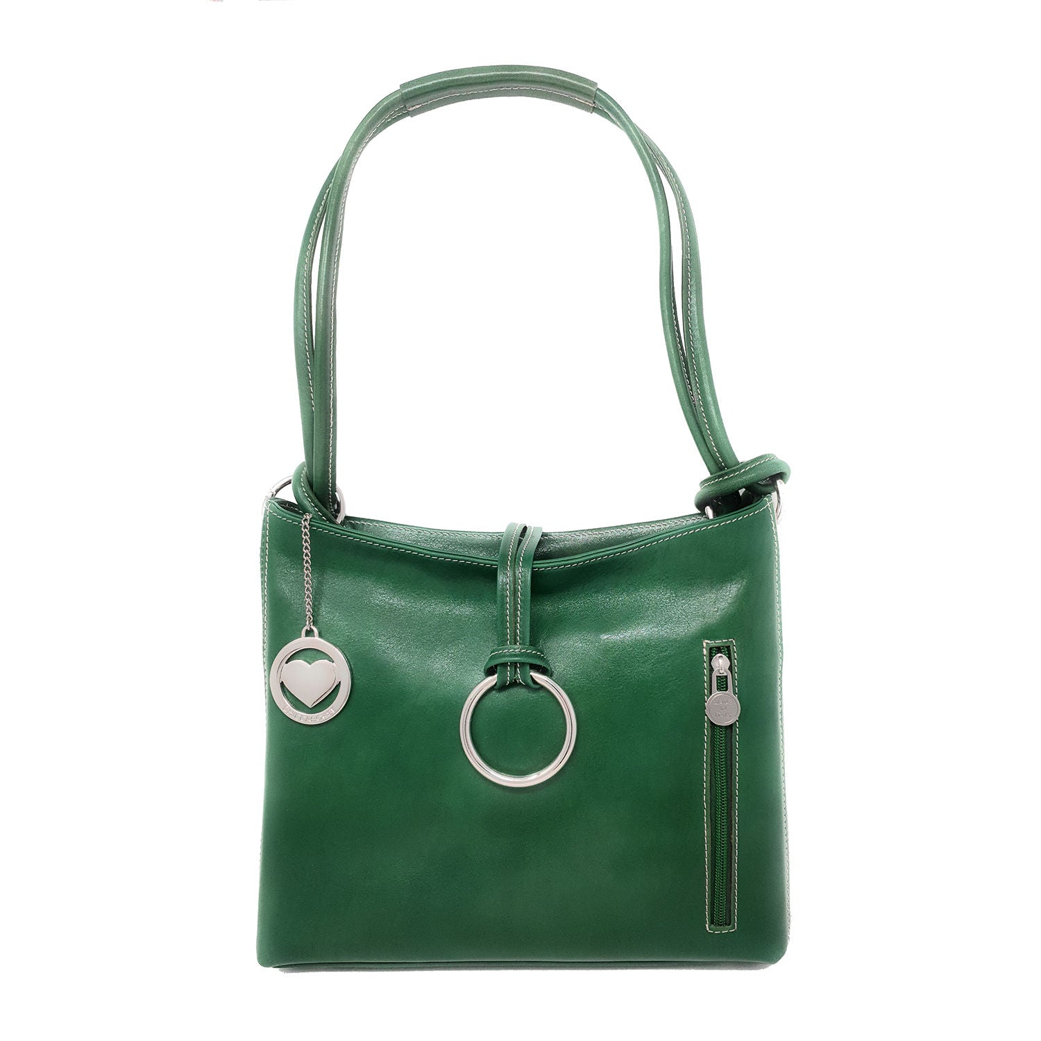 Women's Shoulder Bag in Soft Genuine Leather Made in Italy - 33x26x11 Cm - G095 
