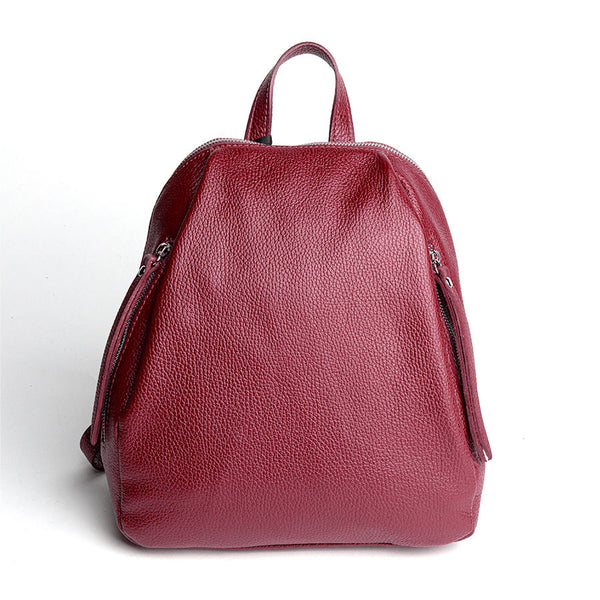 ZIP - ruby ​​dollar leather backpack