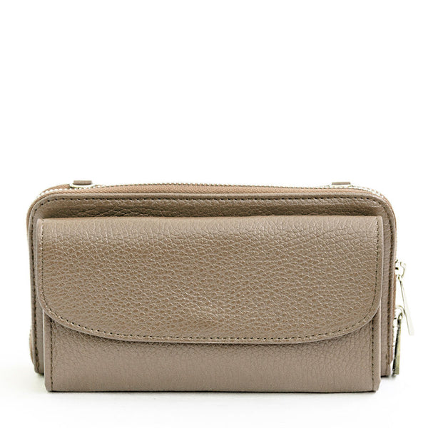 MOBILE PHONE CASE - taupe dollar leather