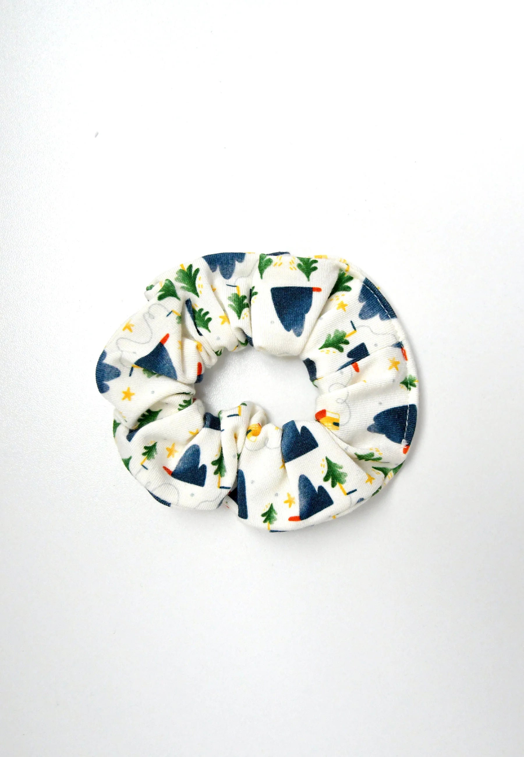 Chouchou (scrunchie) in bamboo - Alpina - Blue balloon