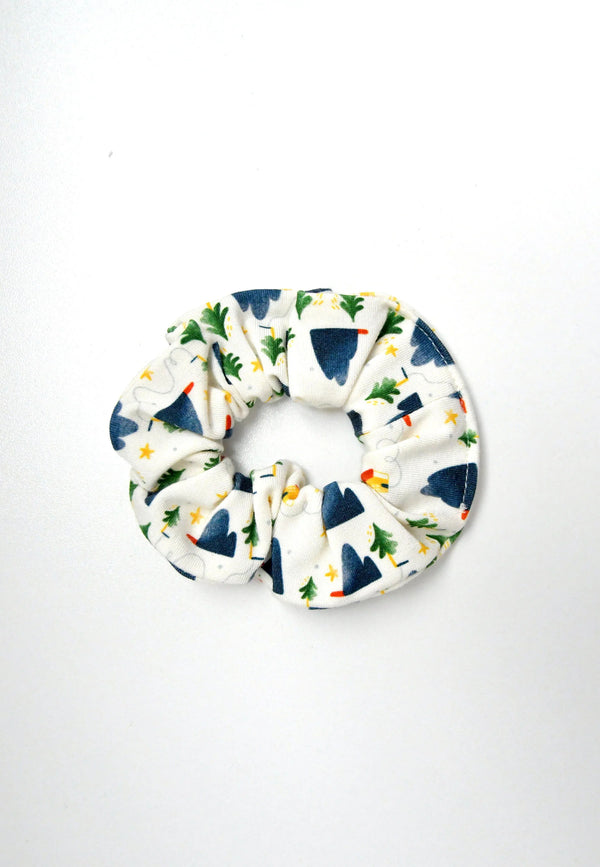 Chouchou (scrunchie) in bamboo - Alpina - Blue balloon