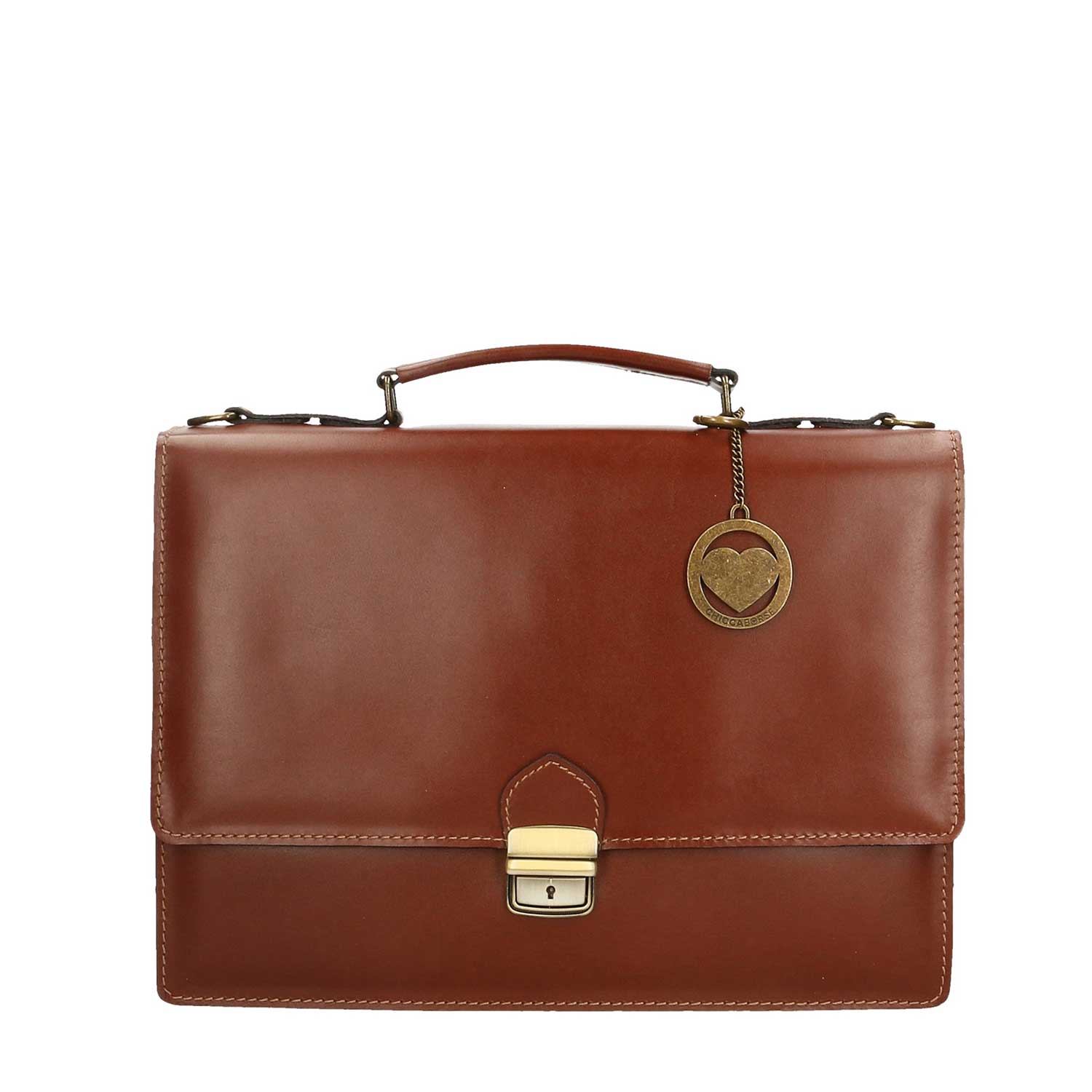 Men's Leather Briefcase, Briefcase, Document Holder - 38x28x12 cm - 7003 