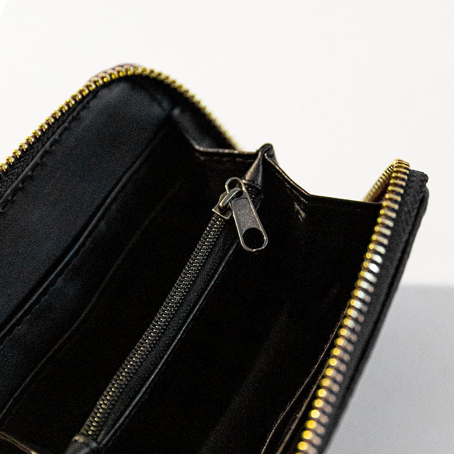 PORTAFOGLIO Mini in pelle blu