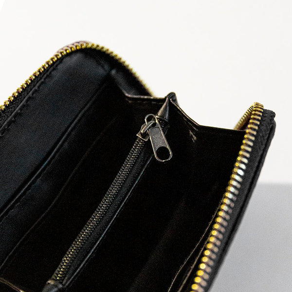PORTAFOGLIO Mini in pelle blu