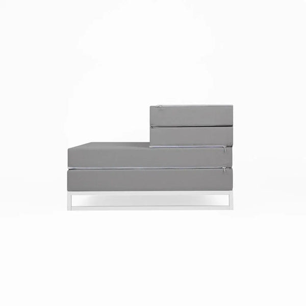DIVERSO OUTDOOR, Outdoor Sofa Bed and Pouf 90x90 cm 